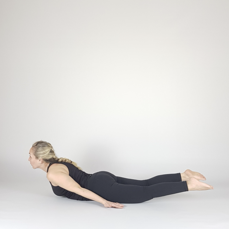 Locust Pose Arms Back