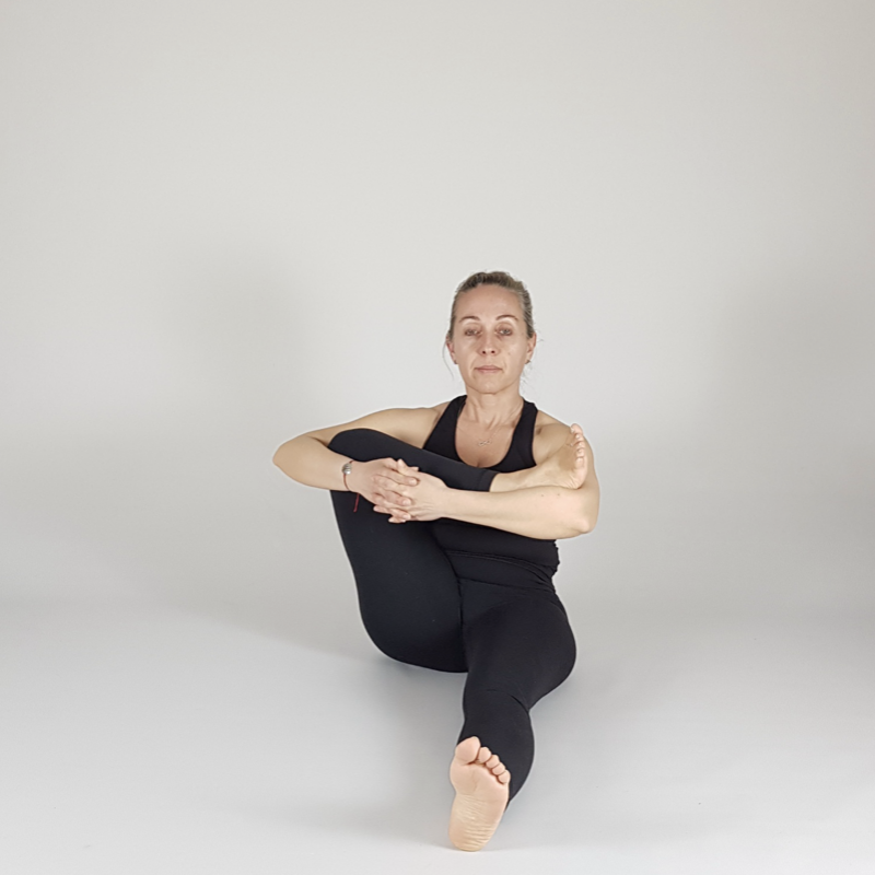 Seated Knee Hug Pose