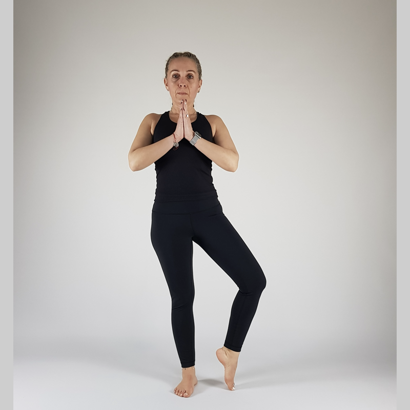 Tree Pose (Tiptoe Support)