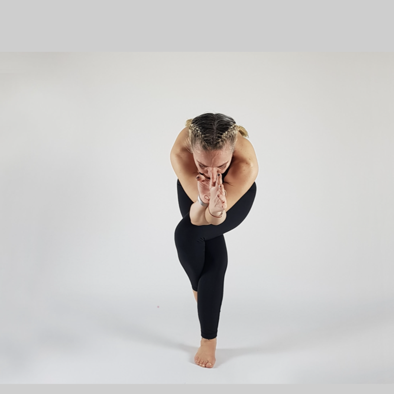 Eagle Pose Forward Fold