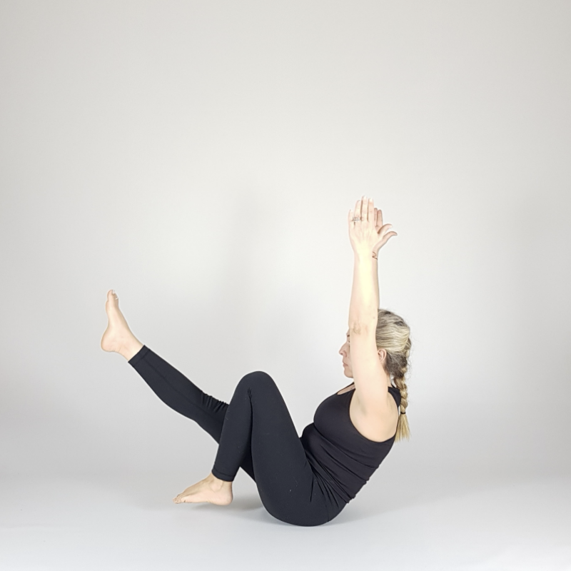 Boat Pose Arms Up