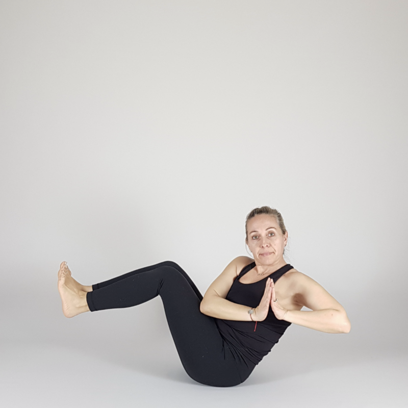 Boat Pose Hold Feet