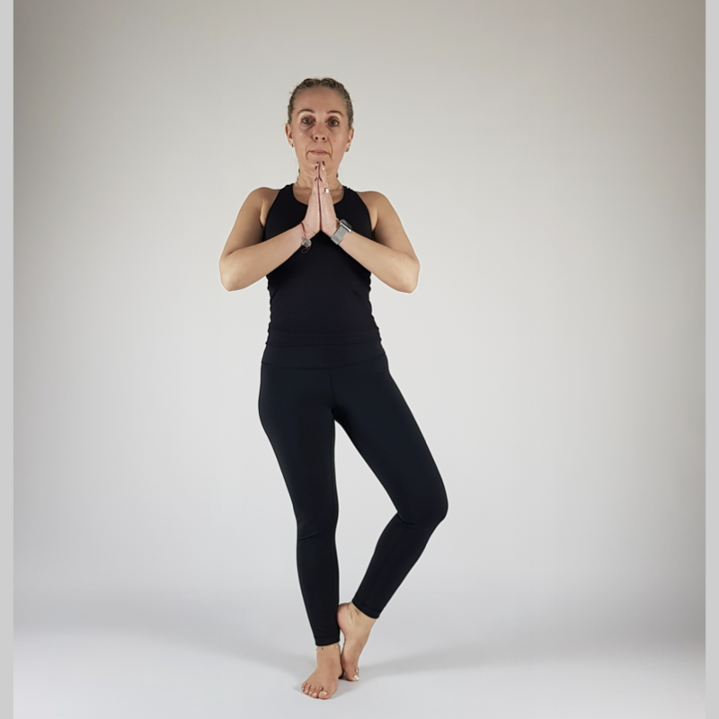 Tree Pose (Crossed Ankle)