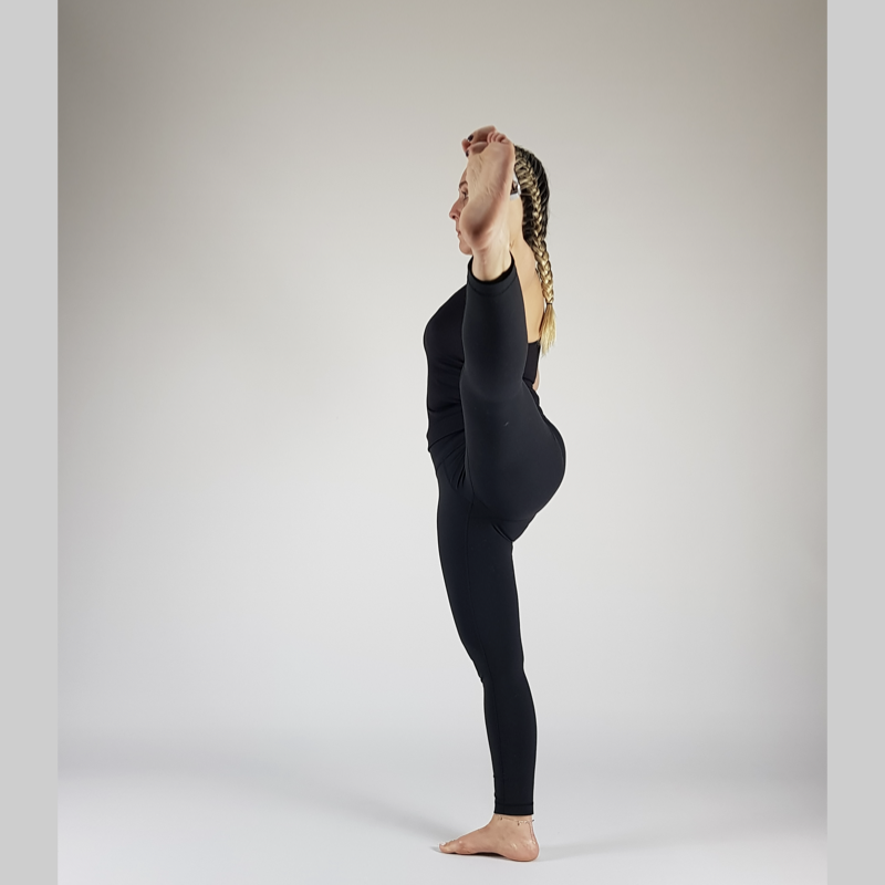 Extended Hand to Big Toe Pose (Vertical)