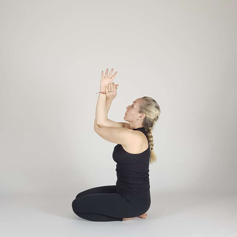 Seated Hands Up Mudra