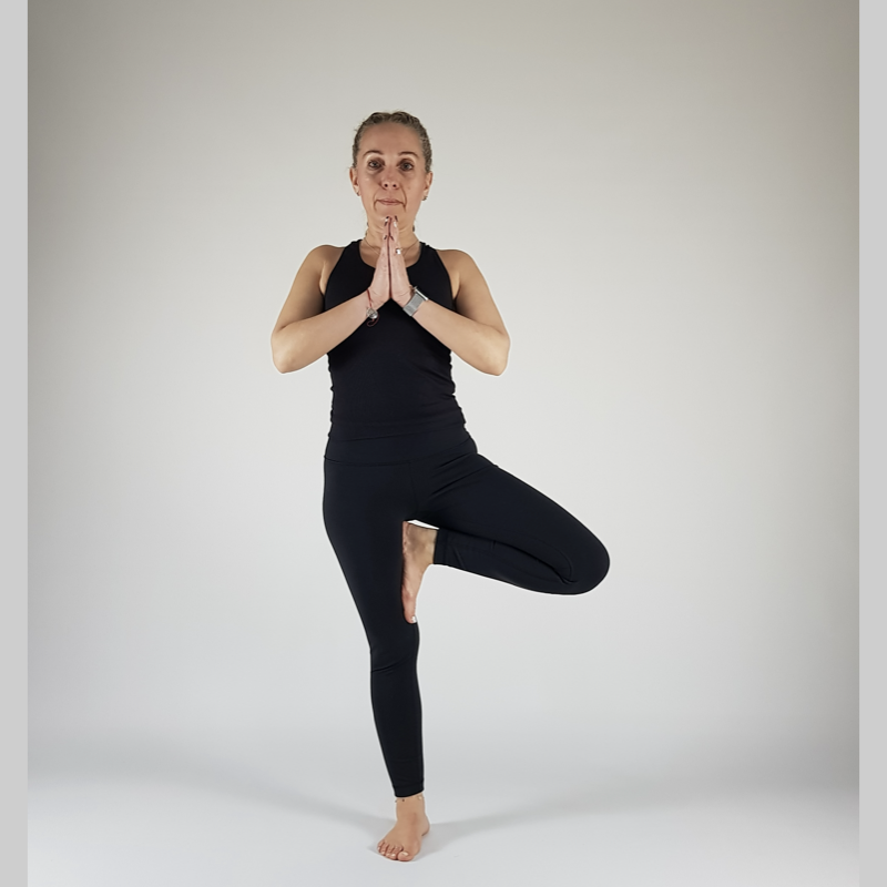 Tree Pose (Prayer Hands)